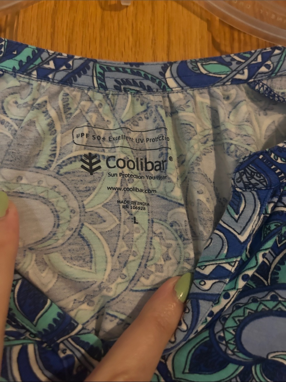 Coolibar Paisley St. Lucia Tunic Top | Size XL - Picture 6 of 6